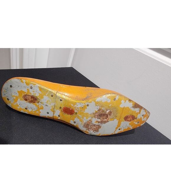 Shoe Form Wood Floral Painted Eclectic Home Decor Dove Art - Picture 11 of 11